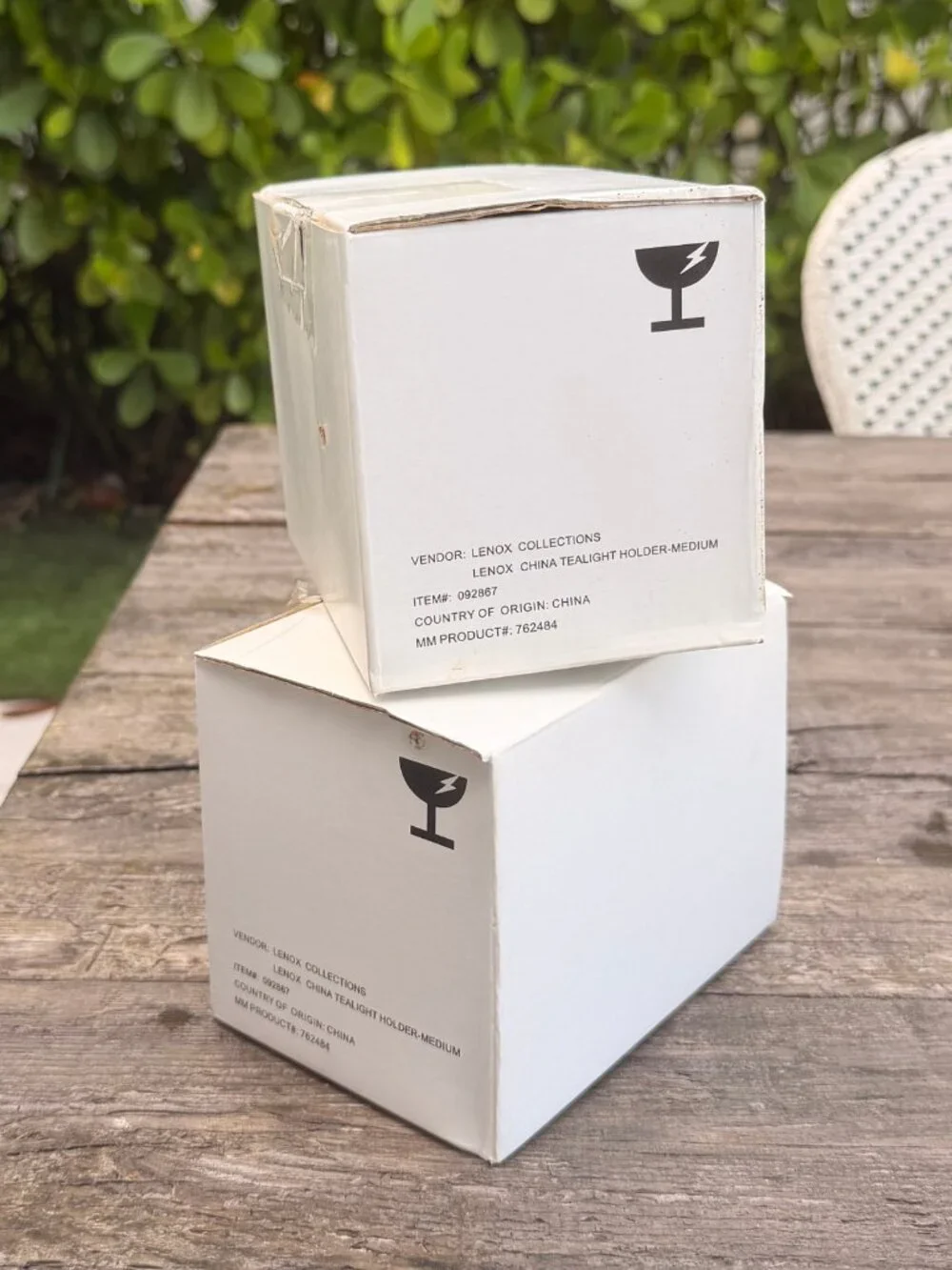 NEW Set Lenox Illuminations Votive Pierced Candle Holder Tea Light Ivory Gold